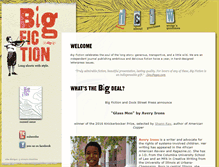 Tablet Screenshot of bigfictionmagazine.com